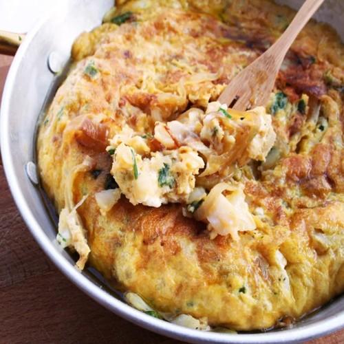 Salt cod tortilla