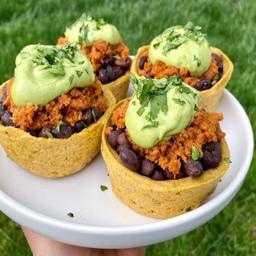 Stuffed plantain cups